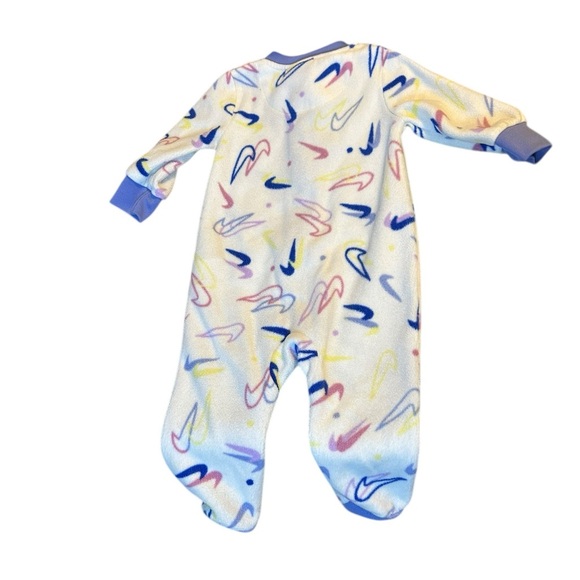 Nike Blue and Purple Swoosh Fleece Onesie - Picture 2 of 5